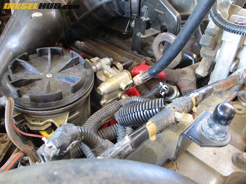 Ford Powerstroke Diesel 7.3 Fuel Pressure Test Adapter Schrader Valve 7.3 Powerstroke Fuel Pressure Test Port