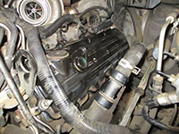 valve cover reinstalled on engine