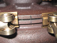 V-band clamp seated