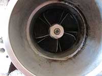 compressor wheel damage